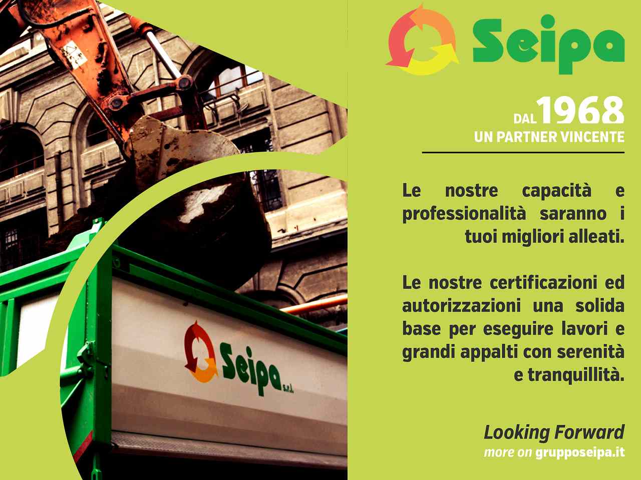 EDILIZIA, SEIPA SI CONFERMA LEADER NEL RICICLO DEI MATERIALI DA COSTRUZIONE E DEMOLIZIONE, CON UN TASSO EFFETTIVO DI SOSTITUZIONE CHE SUPERA IL 50%